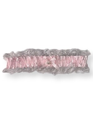 Satin Leg Garter - Pink