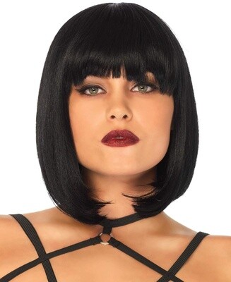 Leg Avenue Short Natural Bob Wig - Black