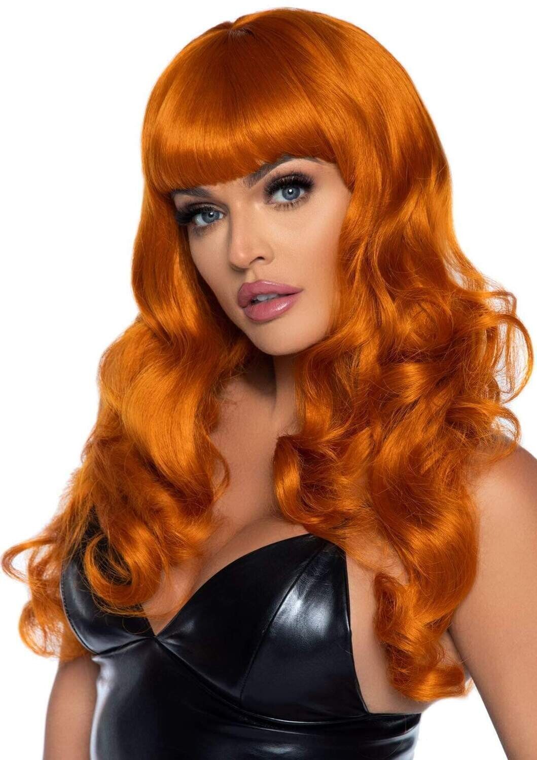 Leg Avenue Misfit Long Wavy Bang Wig - Ginger