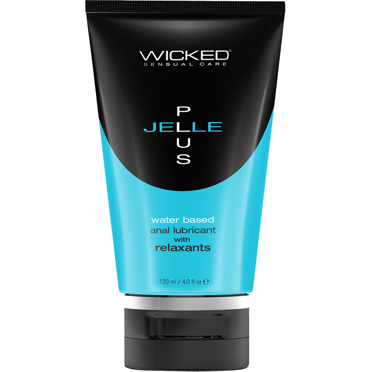 Wicked Sensual Care Jelle Plus Water Based Anal Lubricant with Relaxants - 4 oz.