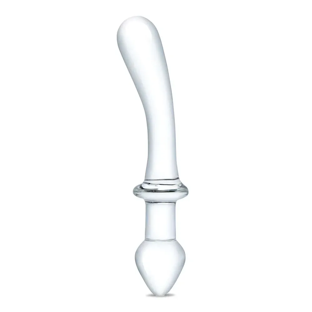 Glas 9&quot; Classic Curved Dual Ended Dildo