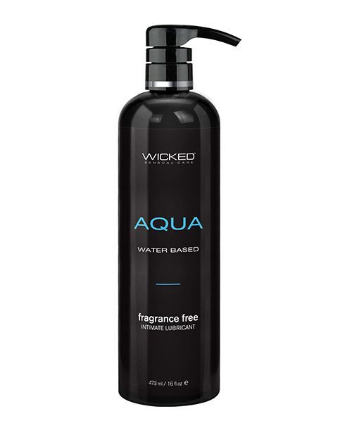 Wicked Sensual Care Aqua Waterbased Lubricant - 16 oz