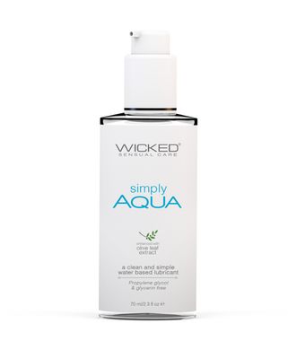 Wicked Sensual Simply Aqua Water Based Lubricant - 2.3 oz.