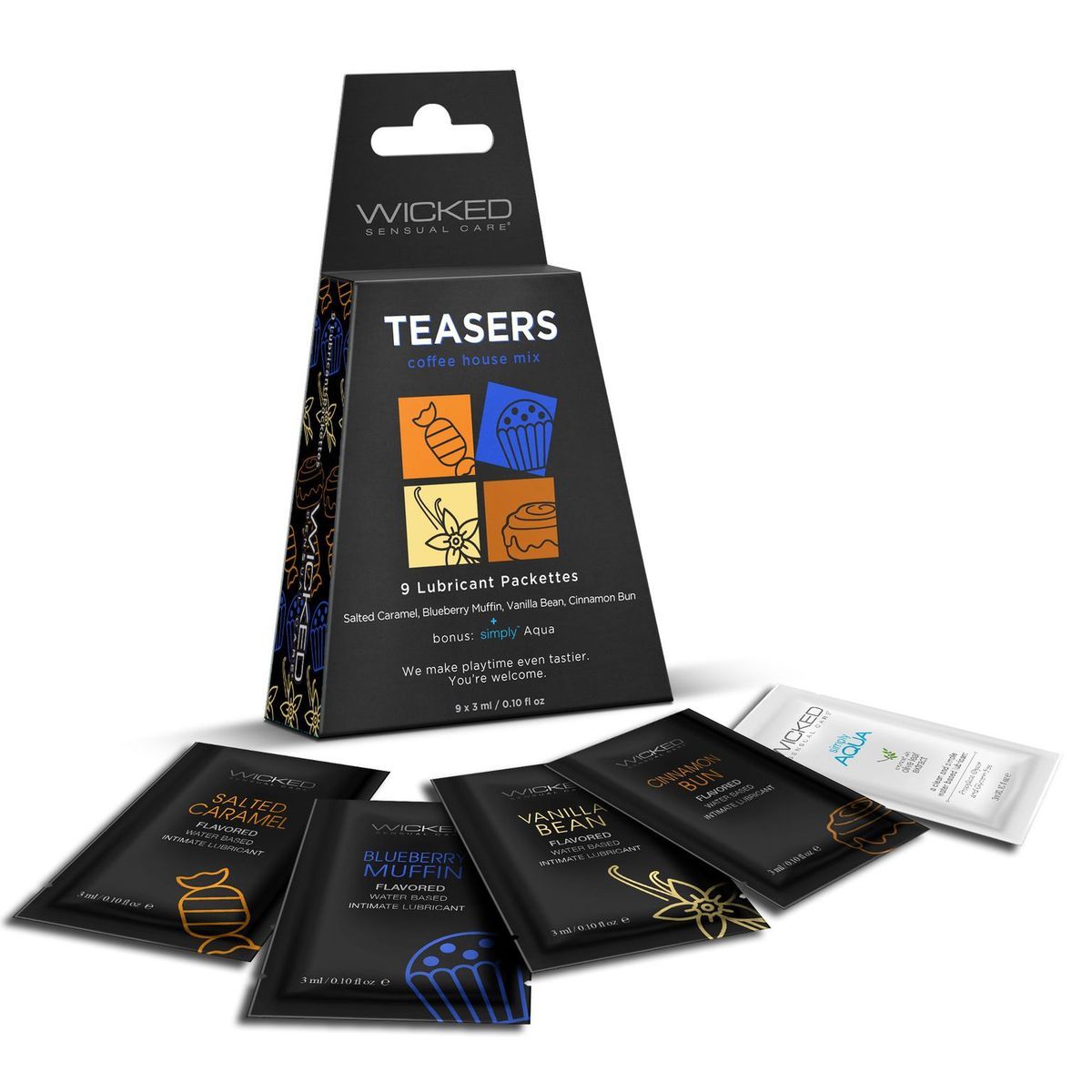 Wicked Sensual Care Teasers Coffee 9 Pack