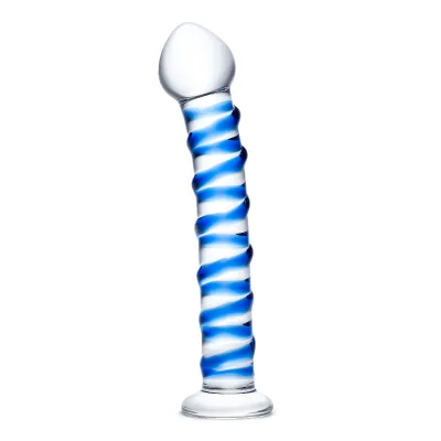 Glas Spiral 7.5&quot; Glass Dildo