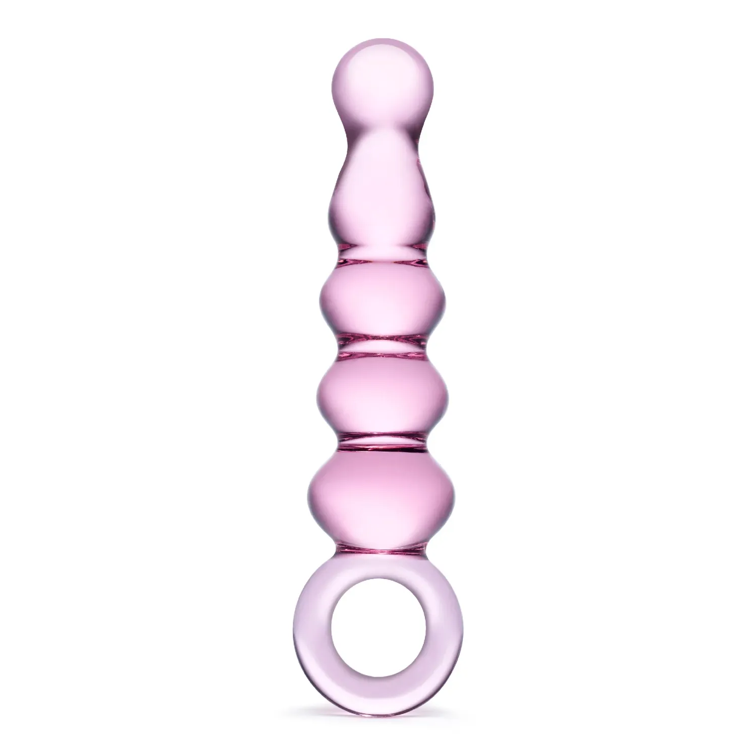 Glas Quintessence Beaded 7.5&quot; Glass Slider - Pink