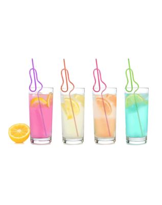 Glitterati Silly Penis Straws 8 Pack