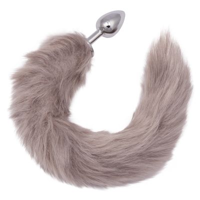 Running Wild Tail &amp; Metallic Anal Probe - Grey