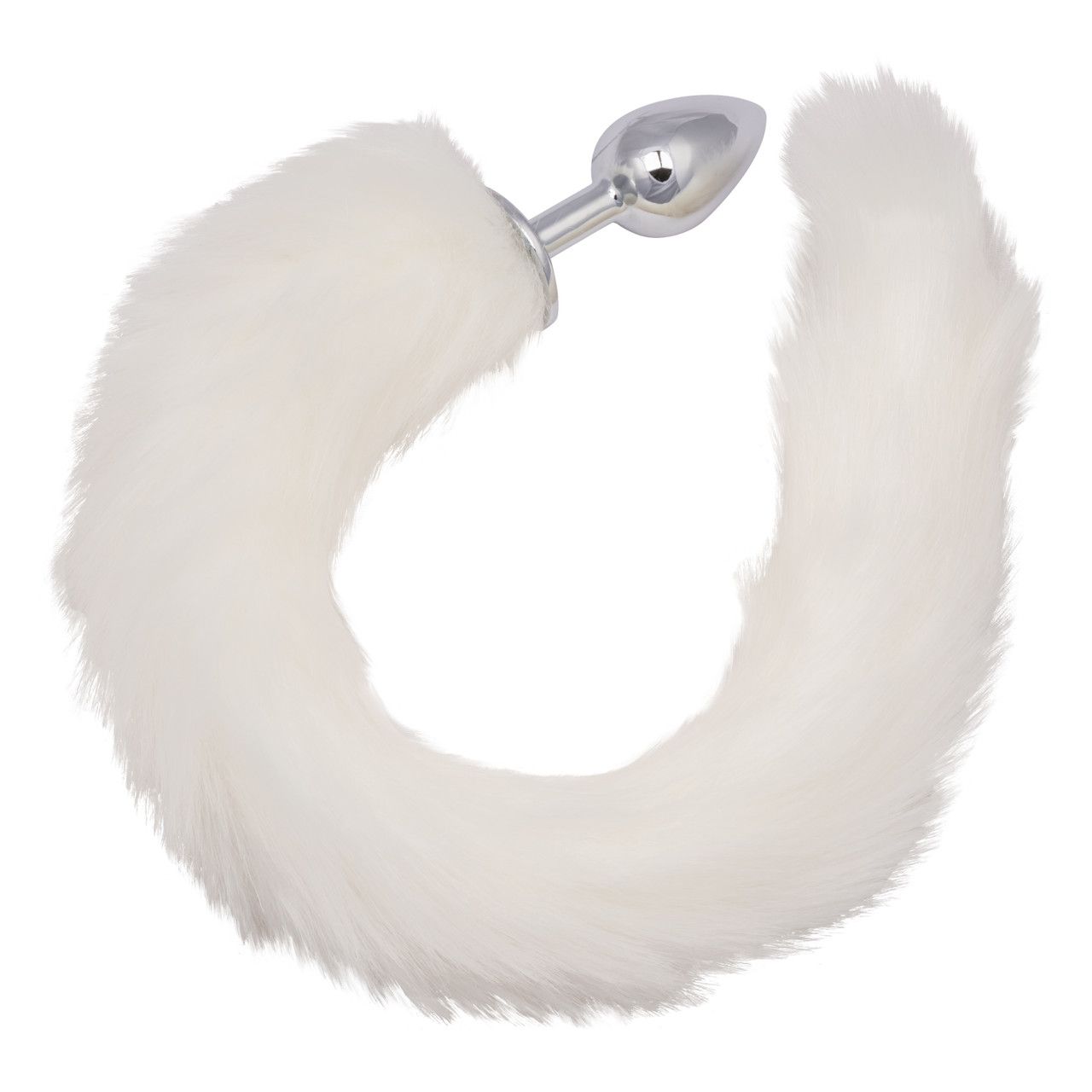 Running Wild Tail &amp; Metallic Anal Probe - White