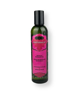 Kama Sutra Naturals Massage Oil - Strawberry Dreams 8 oz.