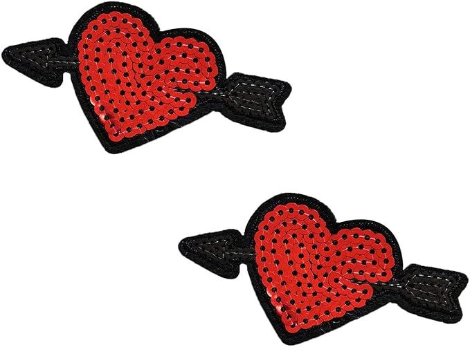 Neva Nude Nifty Nipztix Sequin Arrow Heart Pasties