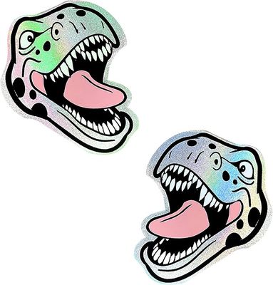 Neva Nude Nipztix Reflective Dinosaur Pasties