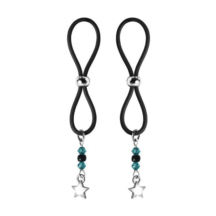 Bijoux de Nip Nipple Halos - Star Charm - Turquoise