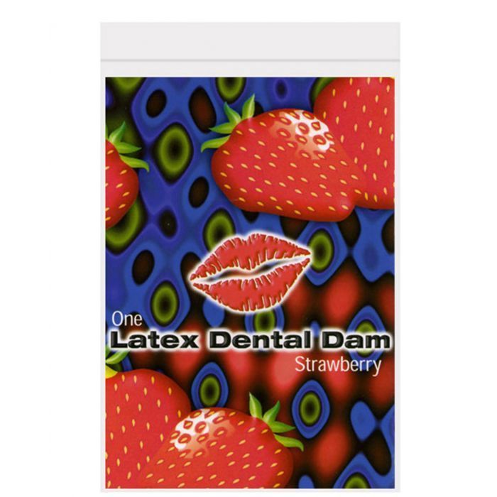 Latex Dental Dam - Strawberry