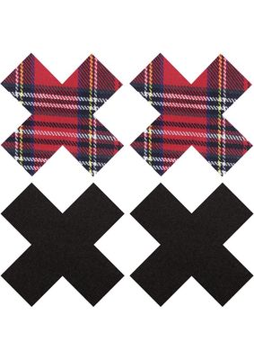 Peekaboos School Girl X Pasties 2 Pack