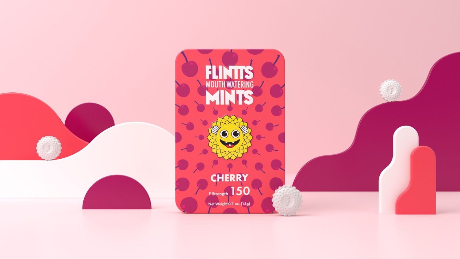 Flintts Mouth Watering Mints Cherry - F-Strength 150 Flintts Mouth Watering Mints Cherry - F-Strength 150