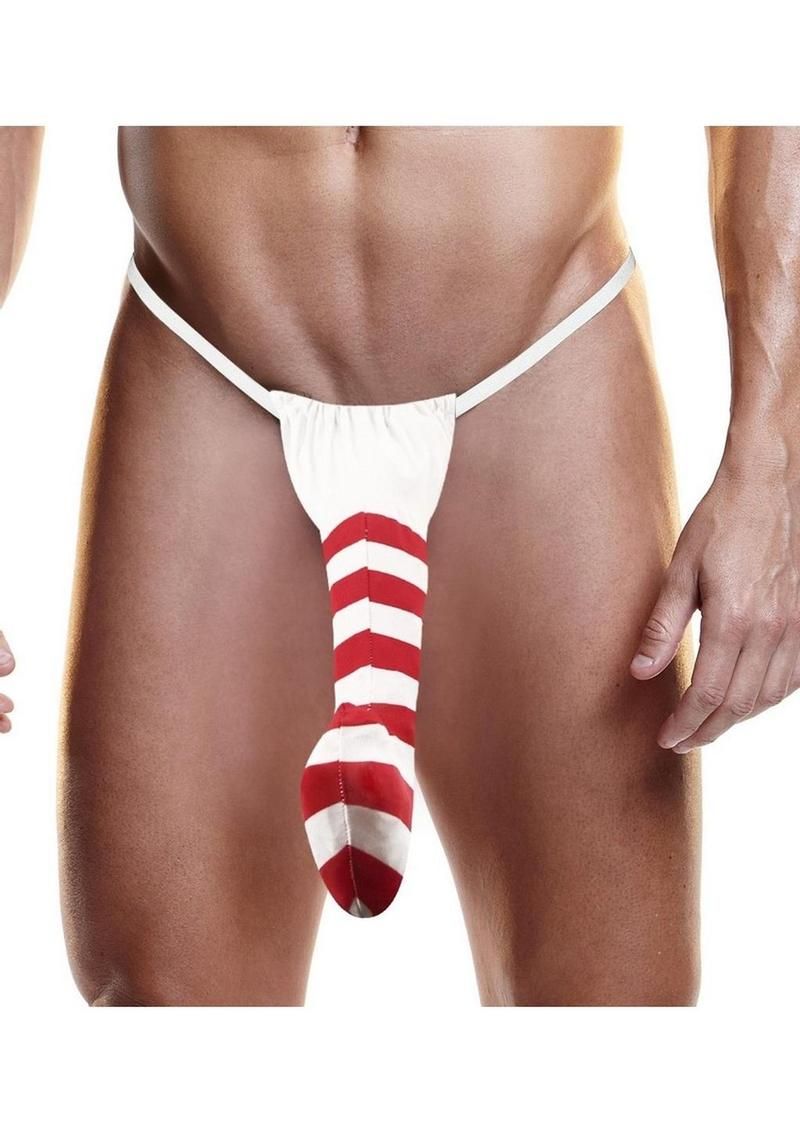 Fundies Candy Cane Thong - One Size