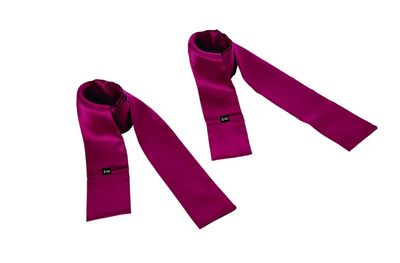 Sex &amp; Mischief Enchanted Silky Sash Restraints - Burgundy