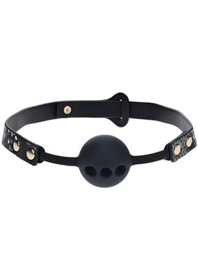 Ouch! Florence Collection Silicone Ball Gag - Black Ouch! Florence Collection Silicone Ball Gag - Black