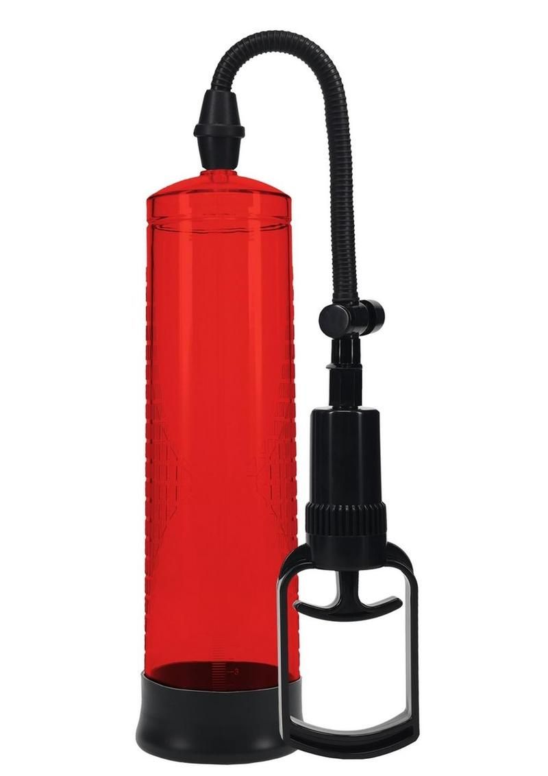 Shots Pumped Basic Pump 2 Silicone Penis Pump - Red