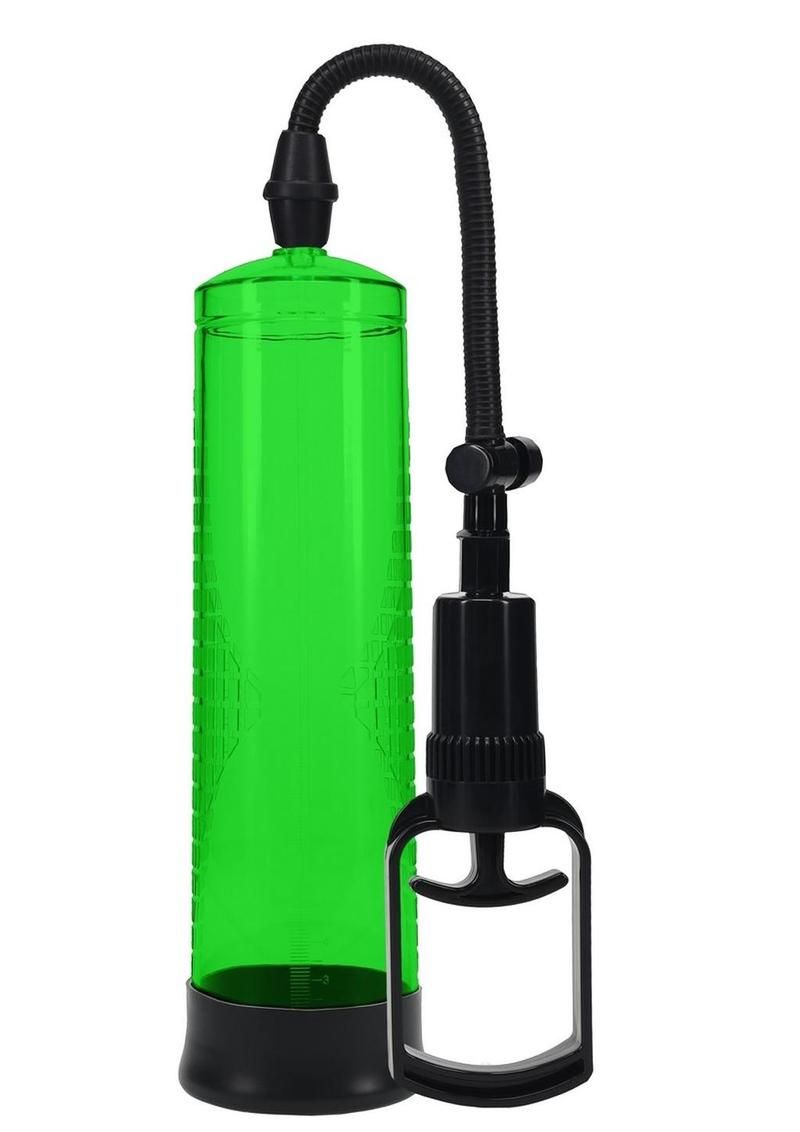 Shots Pumped Basic Pump 2 Silicone Penis Pump - Green