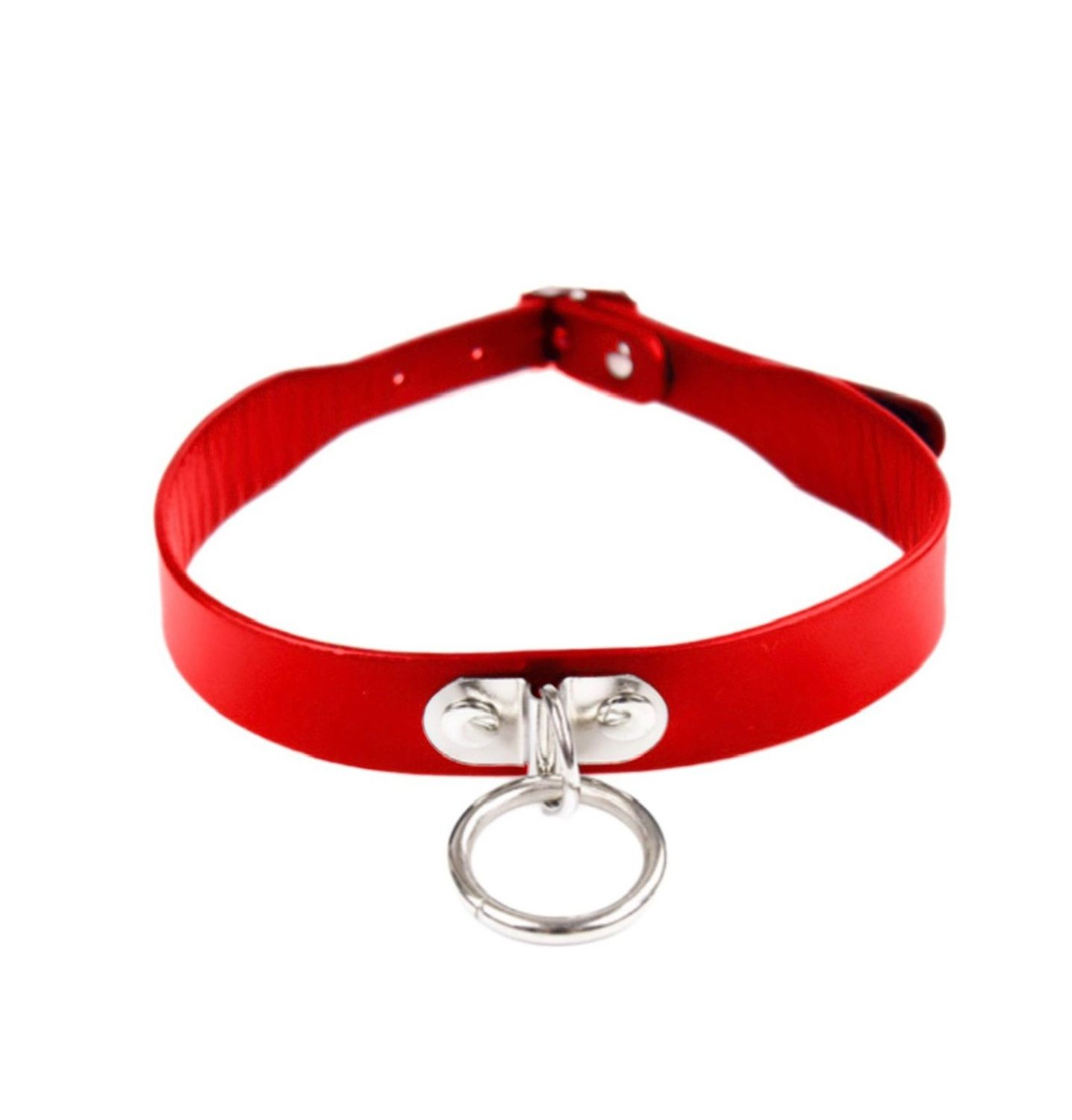 Plesur D-Ring Collar - Red