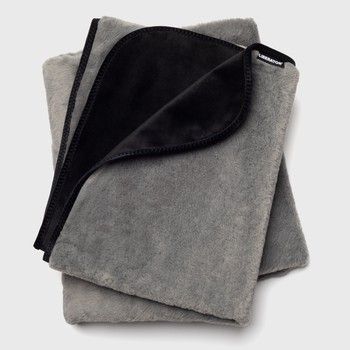 Liberator Fascinator Fur Throw - Queen - Grey