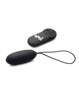 Bang! 28X Nubbed Silicone Remote Control Egg - Black