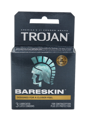 Trojan Bareskin Condoms 3 Pack