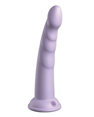 Dillio Platinum 7&quot; Slim Seven Silicone Dildo - Purple