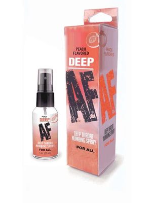 Deep Af Deep Throat Spray - Peach 1oz