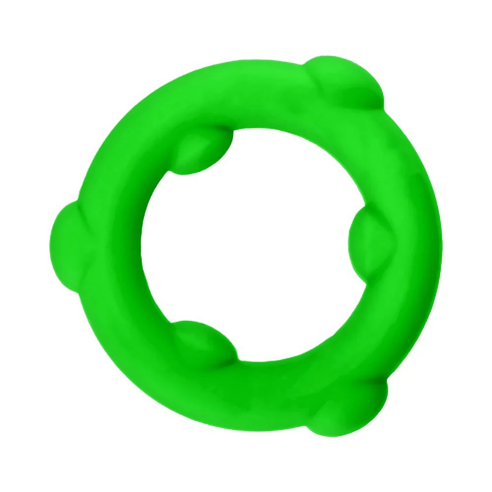 Oxballs Gearhead Spinner Single Silicone Cock Ring - Frog Green