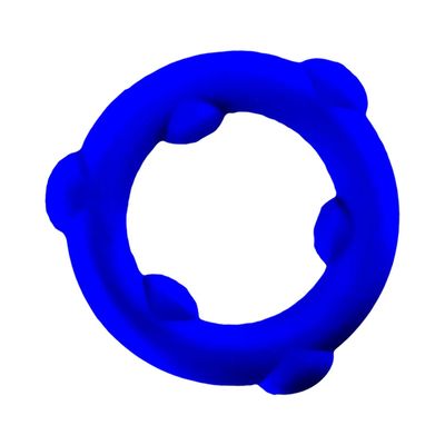Oxballs Gearhead Spinner Single Silicone Cock Ring - Glacier Blue
