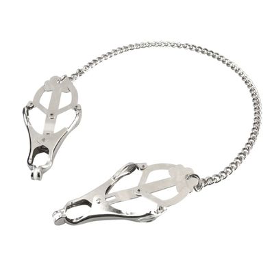 Lux Fetish Japanese Clover Steel Nipple Clamps