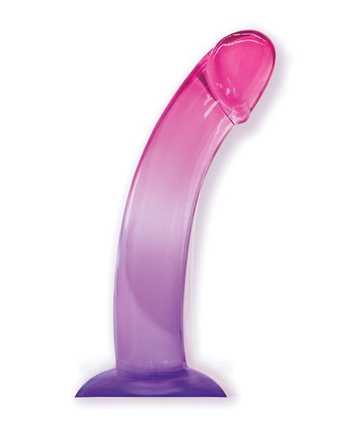 Shades 8 Inch Suction Cup Dildo - Purple/Pink