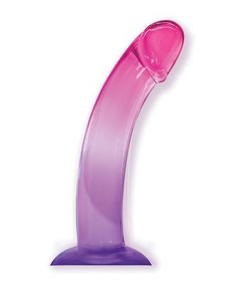 Shades 8 Inch Suction Cup Dildo - Purple/Pink