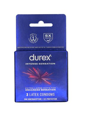 Durex Intense Sensation Condoms 3 Pack