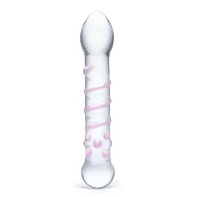 Glas Spiral Staircase 7.25" Glass Dildo