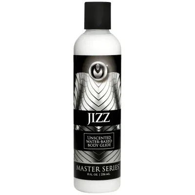 Master Series  Unscented Jizz Water Based Body Glide - 8 oz