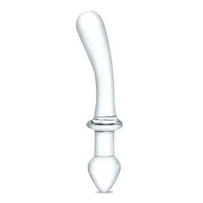 Glas 9" Classic Curved Dual Ended Dildo