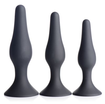 Master Series Triple Tapered Silicone Anal Trainer 3 Pack