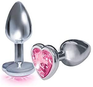 Bejeweled Heart Plug - Pink