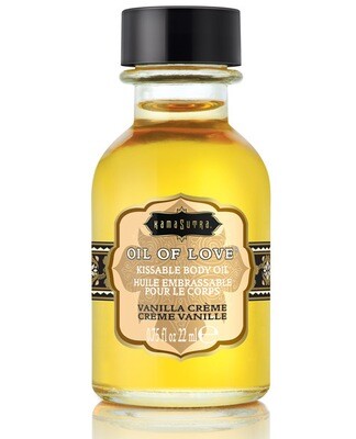Kama Sutra Oil Of Love Body Topping - Vanilla Creme .75 floz.