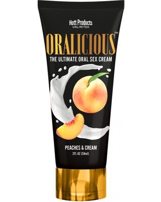 Oralicious Ultimate Oral Sex Cream - Peaches &amp; Cream 2 oz.