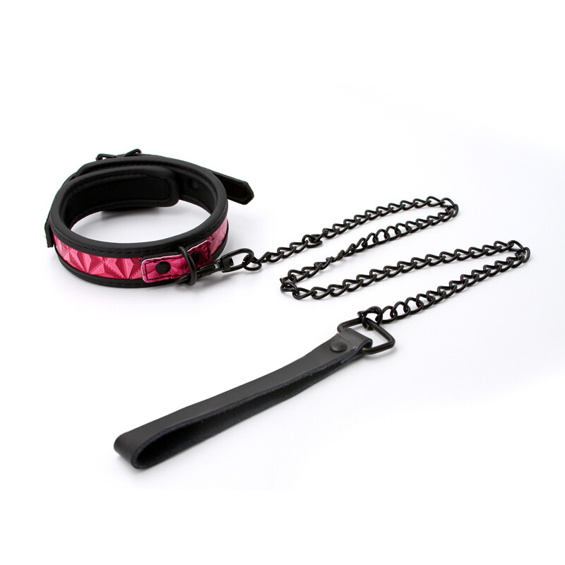 Sinful Collar &amp; Leash - Pink
