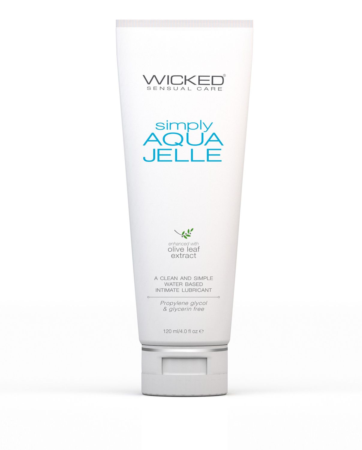 Wicked Sensual Simply Aqua Jelle Water Based Lubricant - 4 oz.