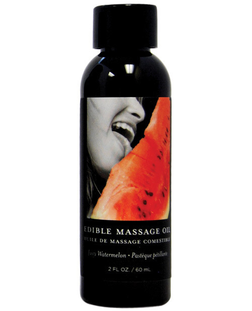 Earthly Body Edible Massage Oil - Watermelon 2 oz.