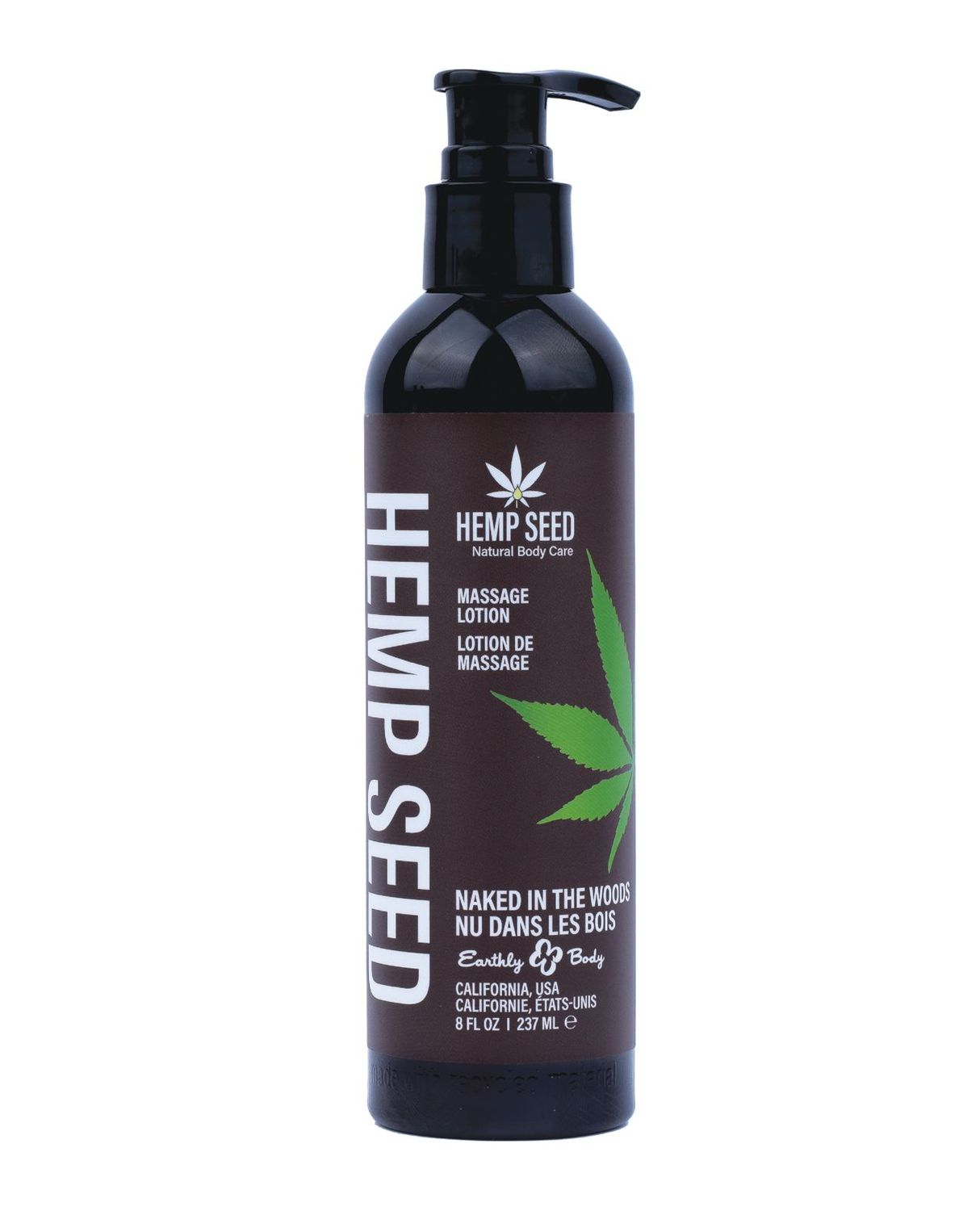 Earthly Body Massage Lotion - Naked In The Woods 8 oz.