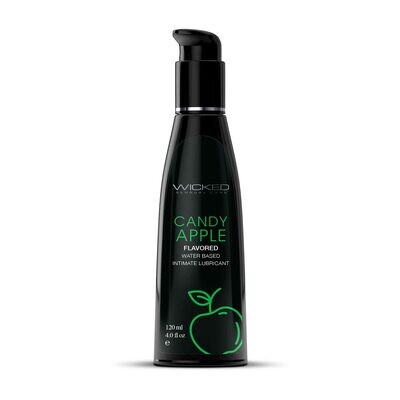 Wicked Sensual Care Flavored Lubricant - Candy Apple 4 oz.