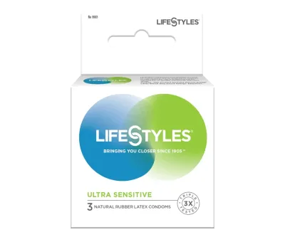 Lifestyles Ultra Sensitive Condoms 3 Pack